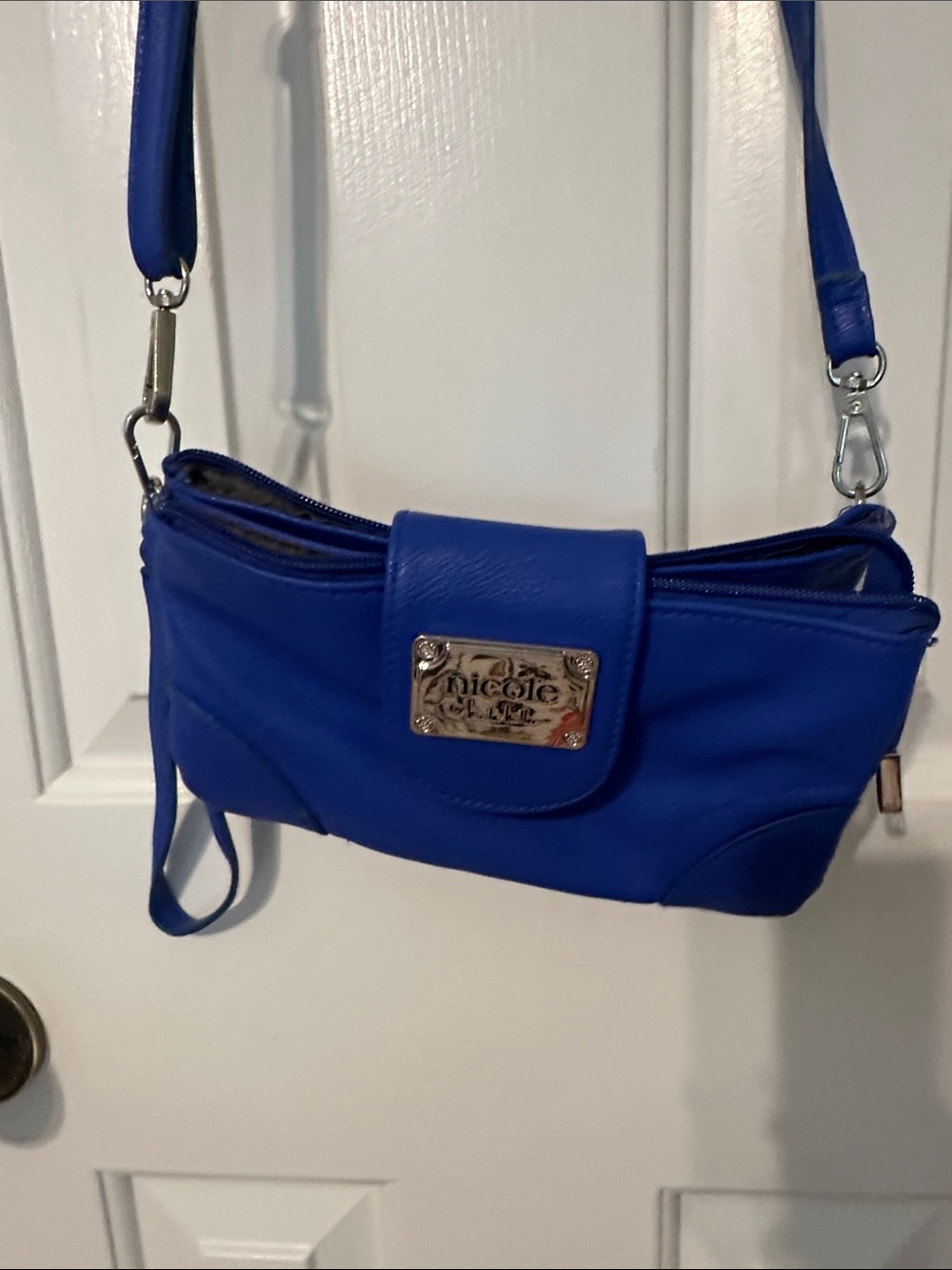 Nicole by Nicole Miller Royal Blue Crossbody Bag